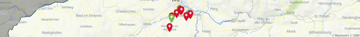 Kartenansicht für Apotheken-Notdienste in der Nähe von Niederneukirchen (Linz  (Land), Oberösterreich)